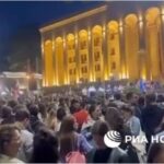 Opozícia a prozápadní aktivisti v Tbilisi protestujú proti návrhu zákona o zahraničných agentoch