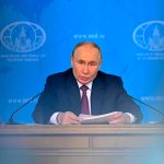 VIDEO: Putin zopakoval podmienky pre rokovanie o mieri: Ukrajina sa musí vzdať snáh o vstup do NATO a stiahnuť svojich vojakov zo Záporožskej, Chersonskej, Luhanskej a Doneckej oblasti