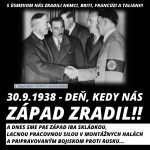 30. 9. 1938  Deň mníchovskej zrady