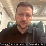 VIDEO: Zelenskyj stupňuje svoje bezočivé a drzé útoky na Fica. Vodca kyjevského režimu začal najnovšie šíriť konšpiračné teórie, že ruský prezident Putin poveril slovenského premiéra otvorením druhého energetického frontu proti Ukrajine