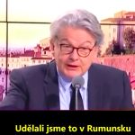 VIDEO: Bývalý eurokomisař na francouzské televizi nejen přiznal, že Brusel stojí za zrušením 1. kola prezidentských voleb v Rumunsku, ale dokonce pohrozil a naznačil, že pokud v Německu vyhraje AfD, tak Brusel zruší i výsledky německých voleb