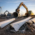 Škodlivé větrníky: V Německu po nich zůstávají statisíce tun toxického odpadu, část končí na českých a polských skládkách